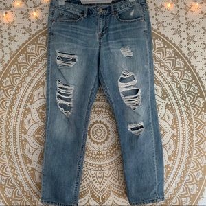 Aeropostale Ripped Boyfriend Jeans